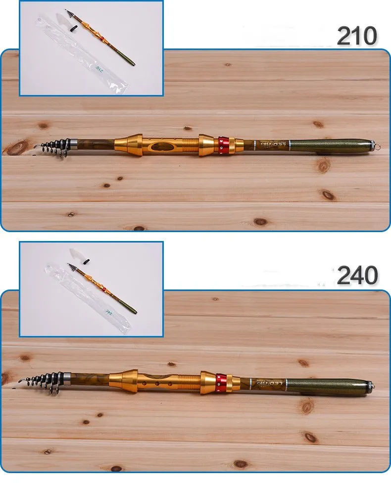 1.8M to 3.6M Mini Carbon Fishing Rod