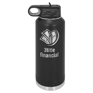 40oz Black Water Bottles