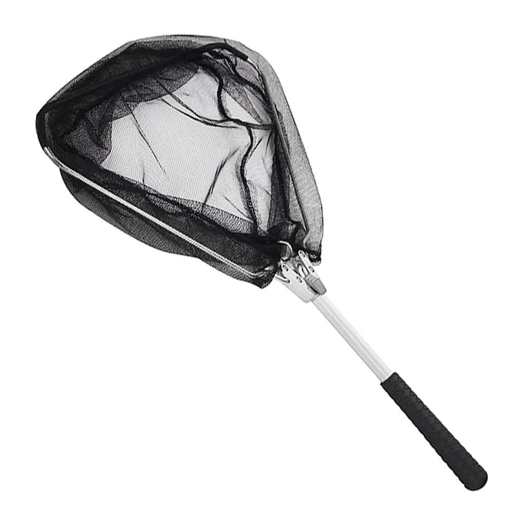 50cm Folding Fish Landing Net Collapsible Triangular Fly Fishing Net Fish Catching or Releasing For Outdoor Fishing Tools