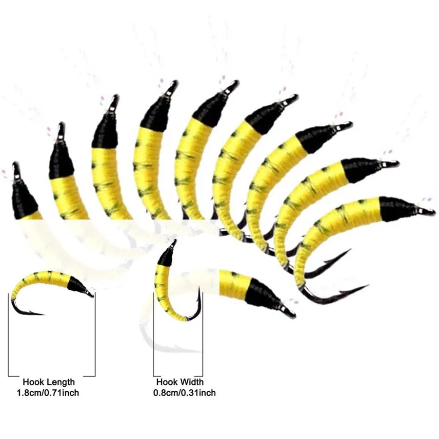 50Pcs or 114Pcs Set of Vividly Colored Hi Simulation Fly Fishing Lures