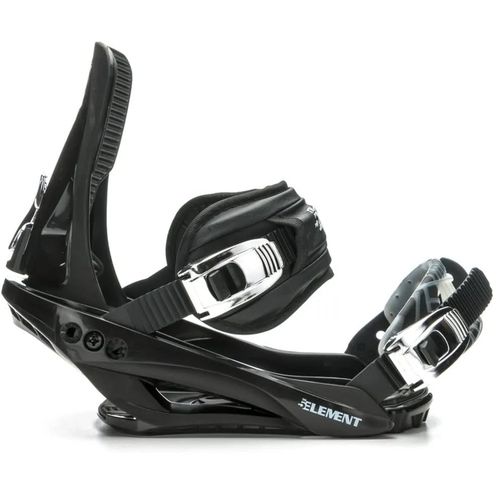 5th Element Stealth 3 Adult Snowboard Bindings for Men-Designed for New or Replacement Snowboards. Universal bindings disc and Hardware for Beginner to Intermediate Snowboard All-Mountain.