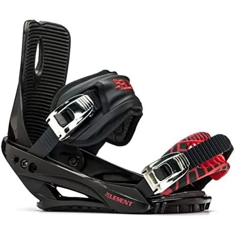 5th Element Stealth 3 Adult Snowboard Bindings for Men-Designed for New or Replacement Snowboards. Universal bindings disc and Hardware for Beginner to Intermediate Snowboard All-Mountain.