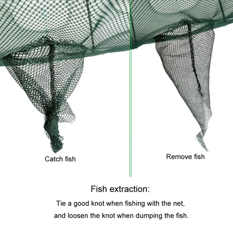 Automatic Folding Fishing Cage Square Fishing Net Shrimp Fishing Gear, Specification: 9 Holes