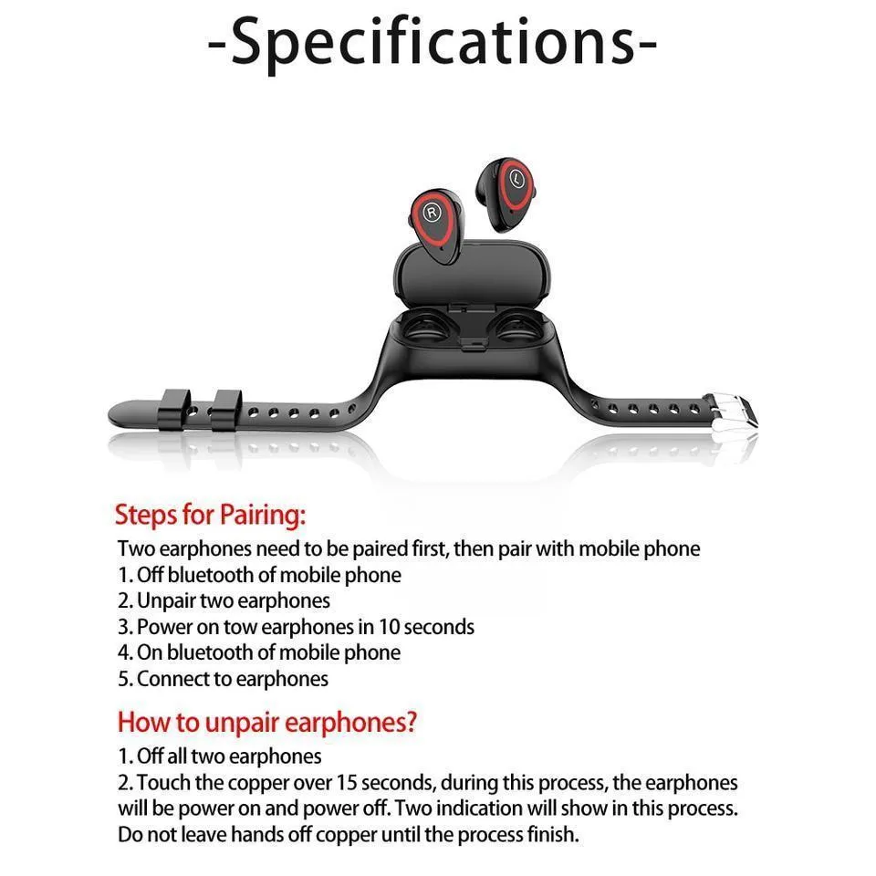 Built-in Wireless Bluetooth Earphones