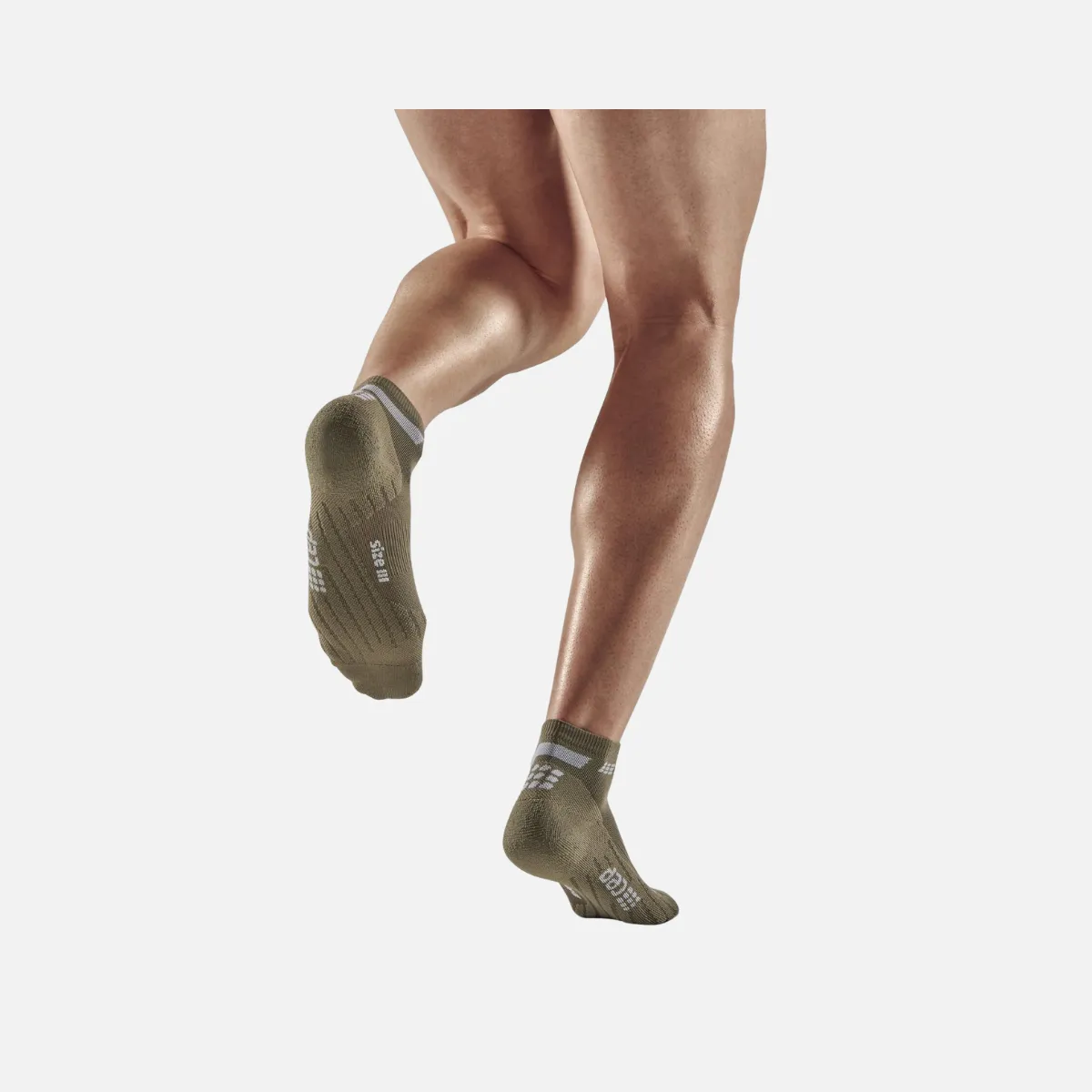 Cep The Run 4.0 Low Cut Men's Socks -Olive