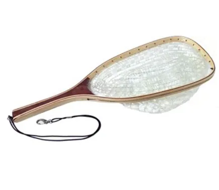 Deluxe Wood Clear Rubberized Trout Net