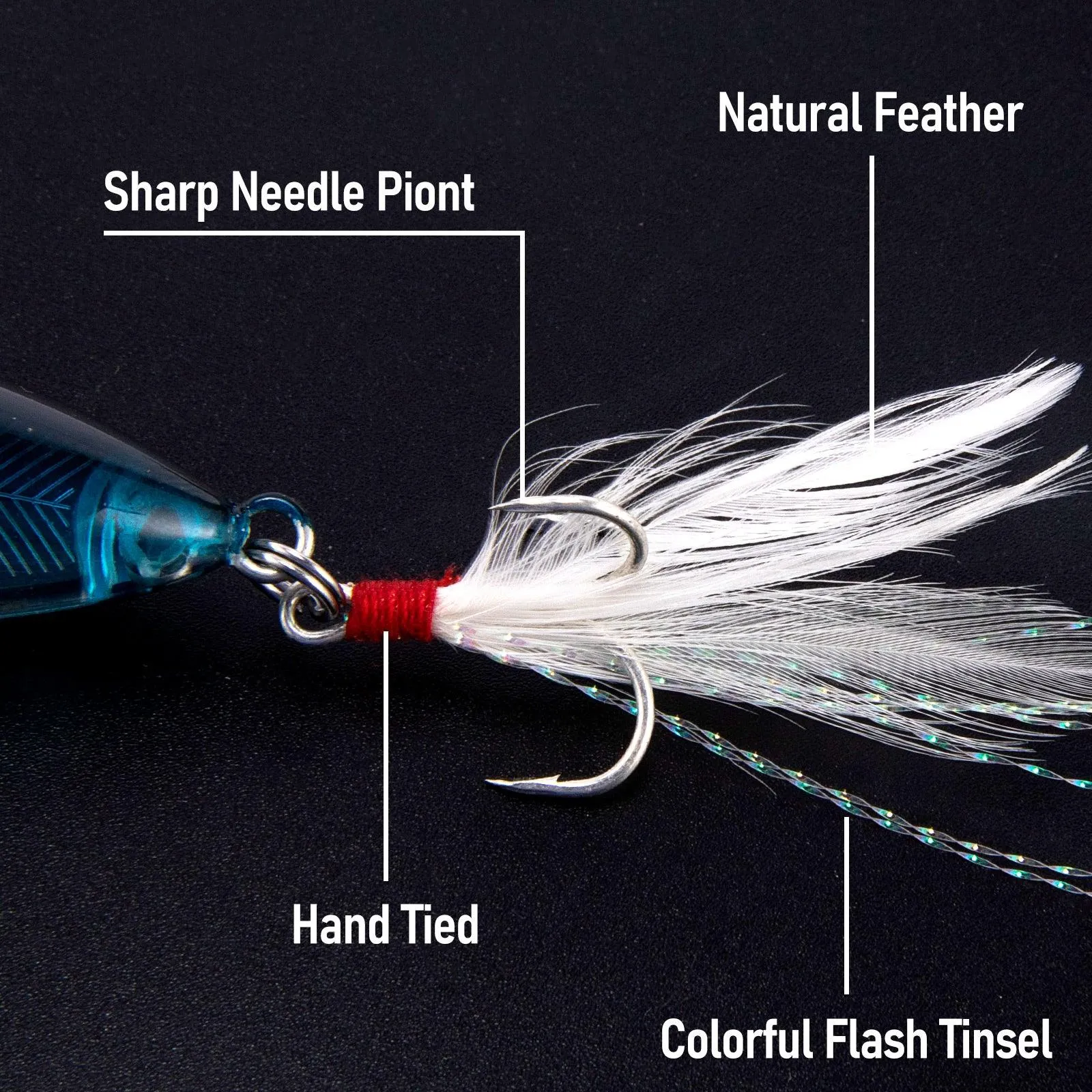 Dr.Fish 3pcs Topwater Fishing Lures 12g 10cm