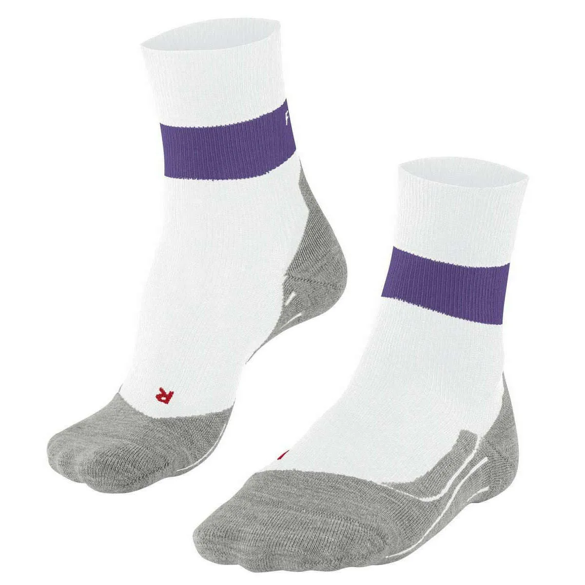 Falke RU Compression Stabilizing Running Socks - White/Purple