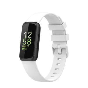 Fitbit Inspire 3 replacement sports bracelet made of silicone (joint circumference: 180-230mm) - white