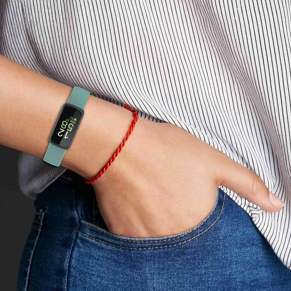 Fitbit Inspire 3 replacement sports bracelet made of silicone (joint circumference: 180-230mm) - white