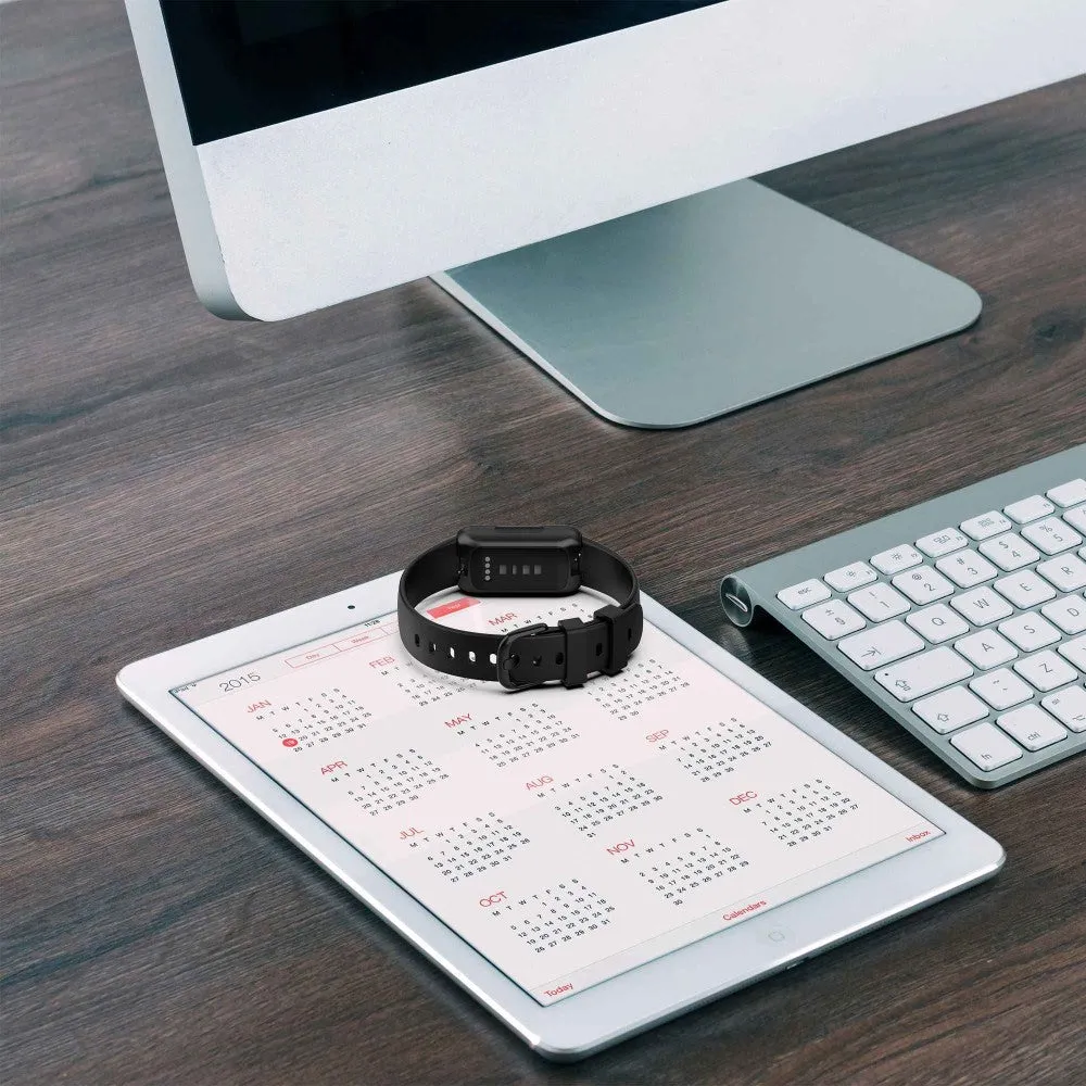 Fitbit Inspire 3 replacement sports bracelet made of silicone (joint circumference: 180-230mm) - white