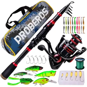 Lureswholesale® Fishing Rod and Reel Combo Bass Fishing Tackle Set