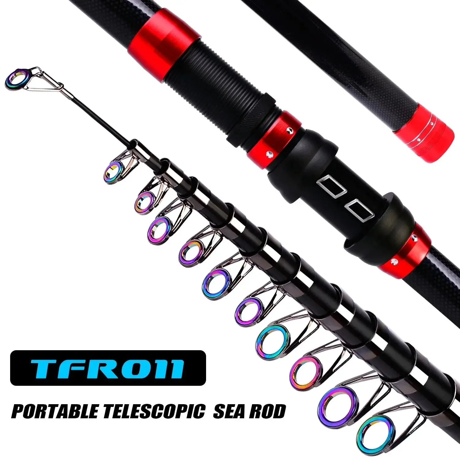 Lureswholesale® Portable Carp Telescopic Fishing Rod 2.1M -3.6M