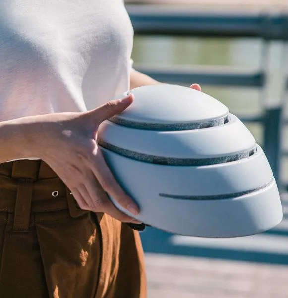 Pearl White Loop Helmet