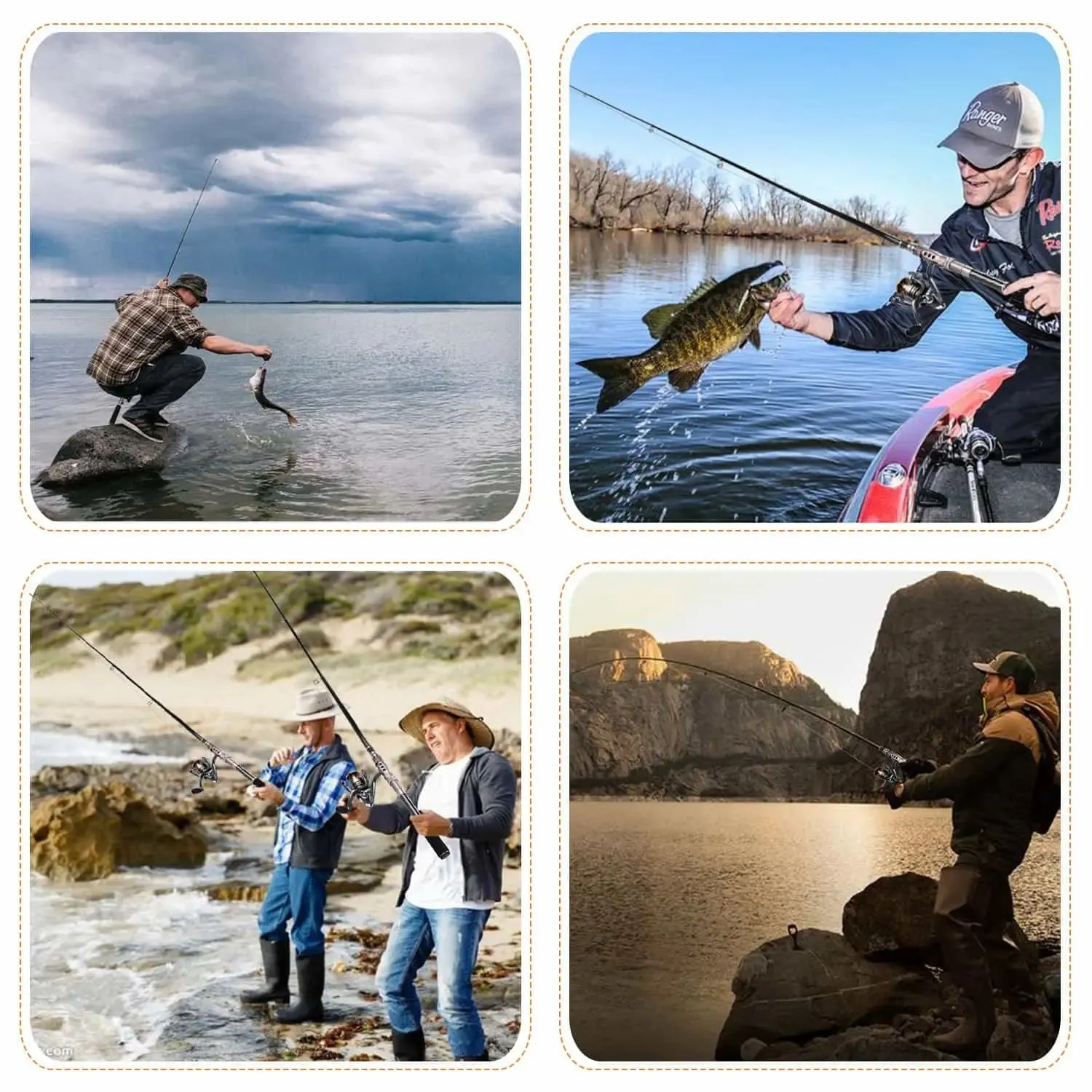 PLUSINNO Eagle HuntingⅠTelescopic Fishing Rods and Reel Combos