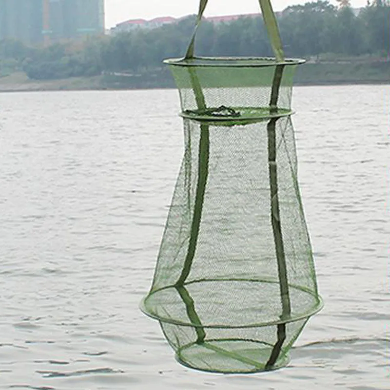 Portable Fishing Net - 3 Layer Small Nylon mesh hole design
