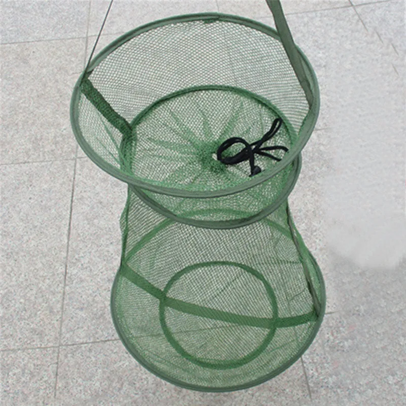 Portable Fishing Net - 3 Layer Small Nylon mesh hole design
