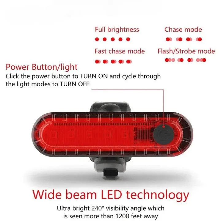 Rechargeable Bike Tail Light