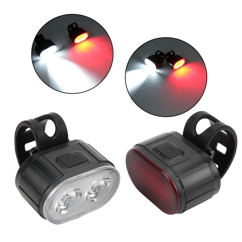 Rechargeable Tail Light And Front Light Safety Rear Light Set