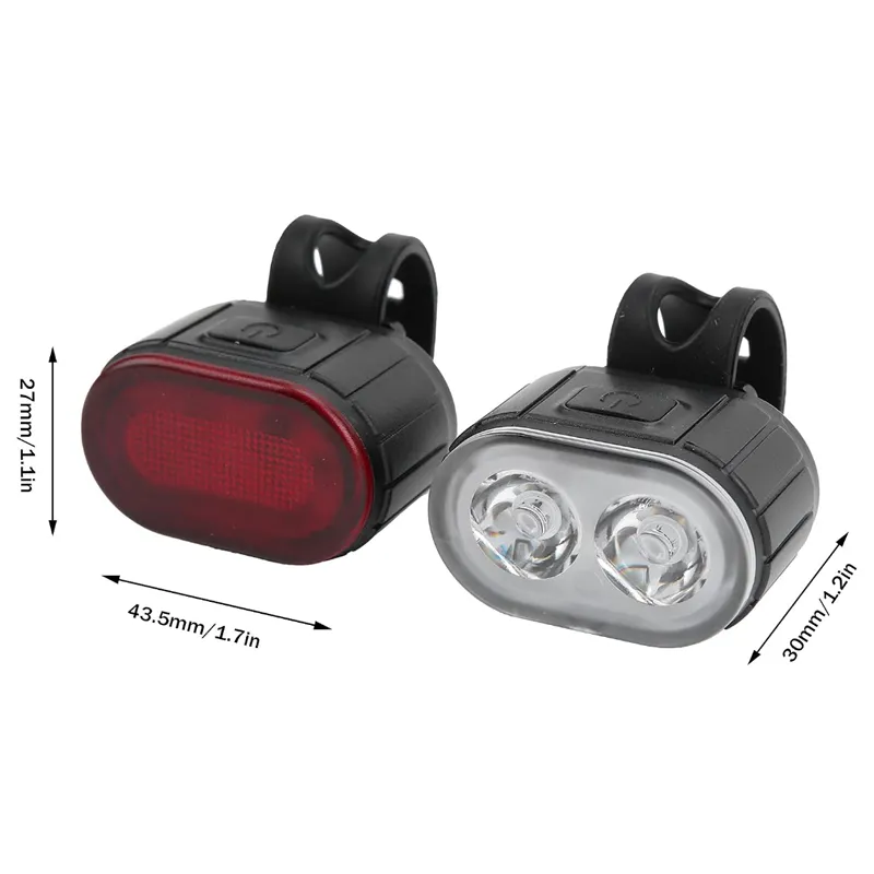 Rechargeable Tail Light And Front Light Safety Rear Light Set