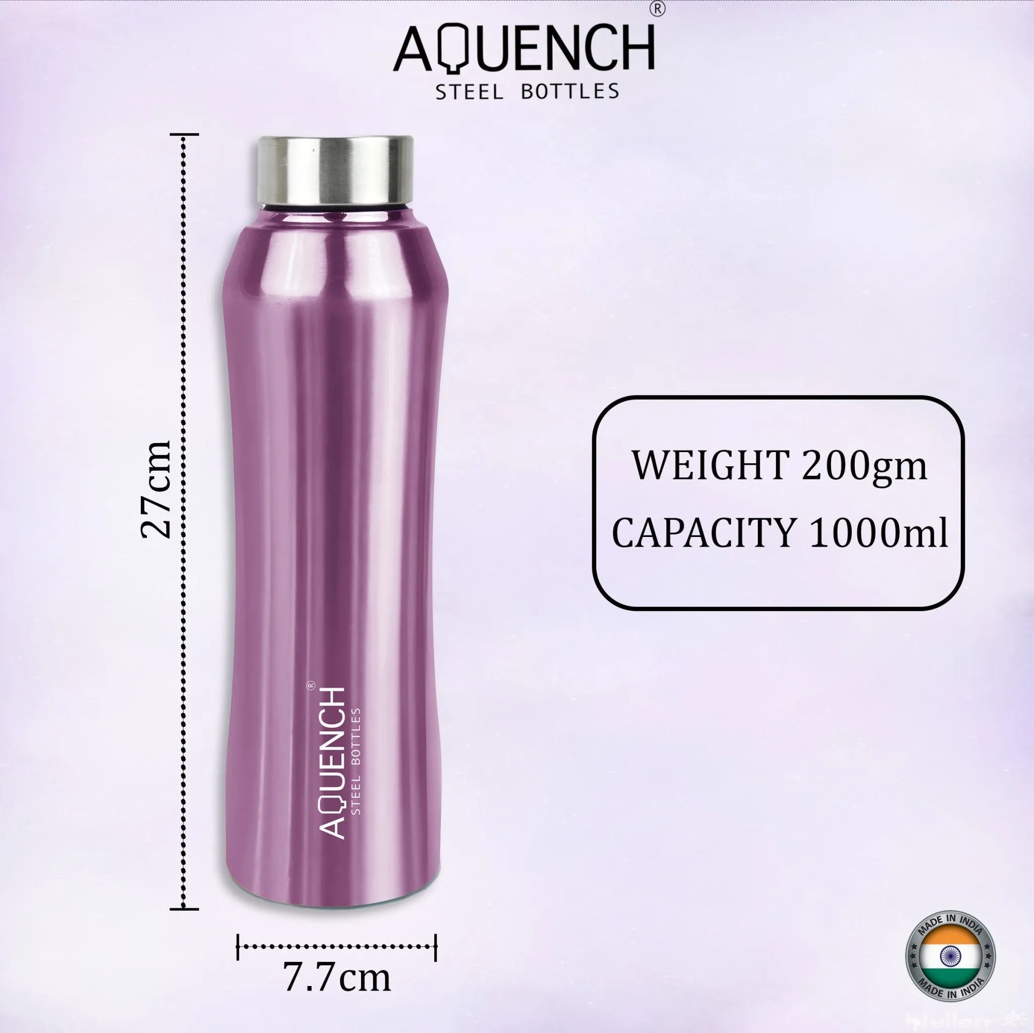 Rush Metallic Purple Water Bottle