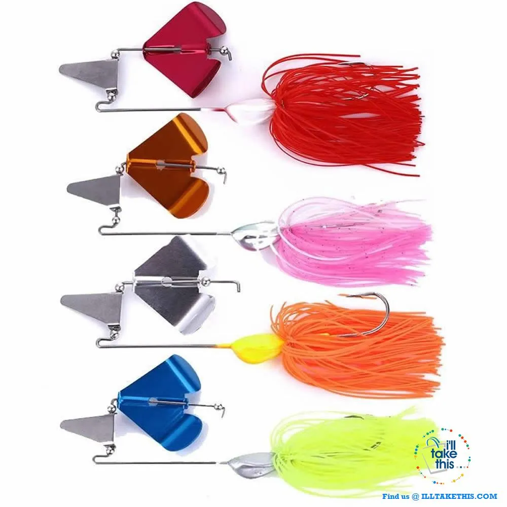 Single Prop Clacker Spinnerbait IDEAL Swisher Buzzbait suit BASS - 4 pack Spinner Fishing Tackle Set
