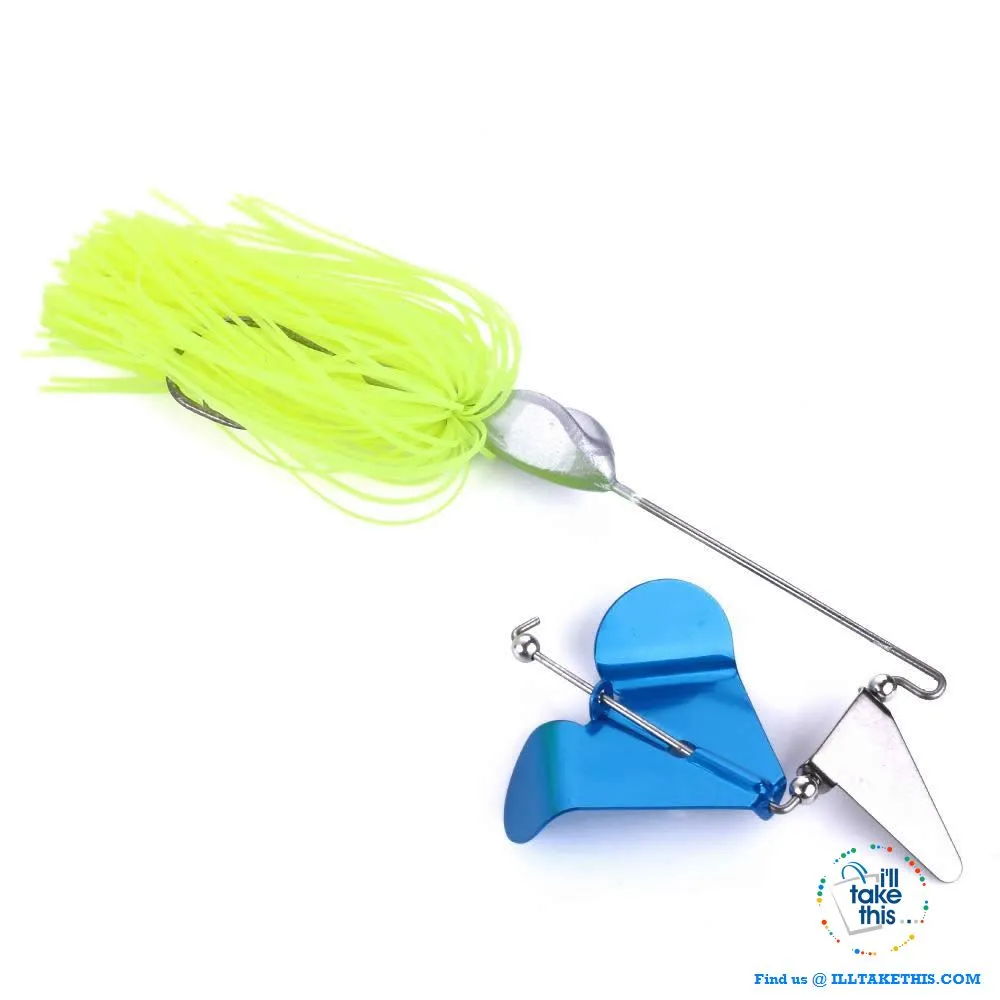 Single Prop Clacker Spinnerbait IDEAL Swisher Buzzbait suit BASS - 4 pack Spinner Fishing Tackle Set