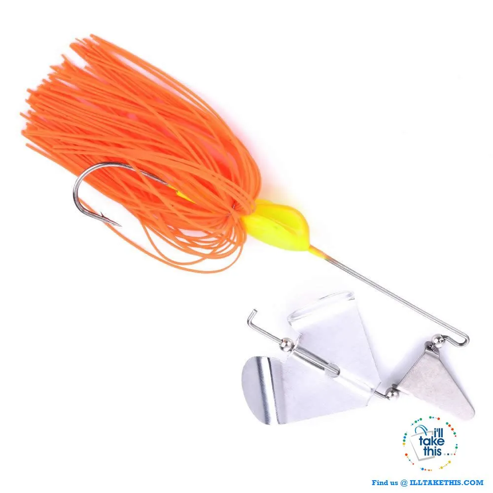 Single Prop Clacker Spinnerbait IDEAL Swisher Buzzbait suit BASS - 4 pack Spinner Fishing Tackle Set