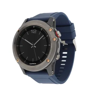 (size M) Garmin Fenix 6 / 6 Pro / 5 / 5 Plus / Forerunner 935 replacement silicone sports armband (joint circumference 162-247 mm) - blue