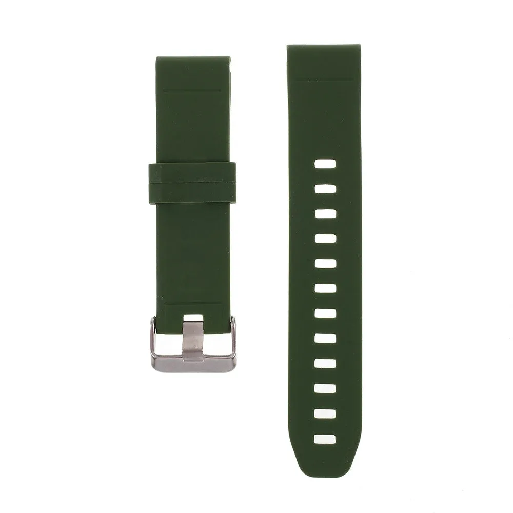 (size M) Garmin Fenix 6 / 6 Pro / 5 / 5 Plus / Forerunner 935 replacement silicone sports armband (joint circumference 162-247 mm) - green