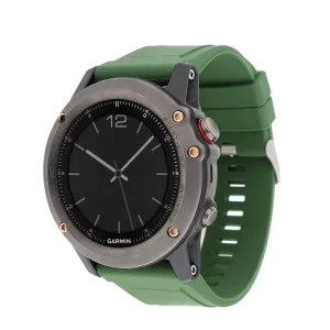 (size M) Garmin Fenix 6 / 6 Pro / 5 / 5 Plus / Forerunner 935 replacement silicone sports armband (joint circumference 162-247 mm) - green