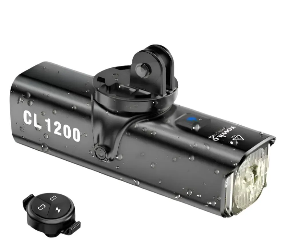 TOWILD CL1200/600LM Bike Light Front Lamp USB Rechargeable LED 21700 4000mAh Bicycle Light Waterproof Headlight Bike Accessories