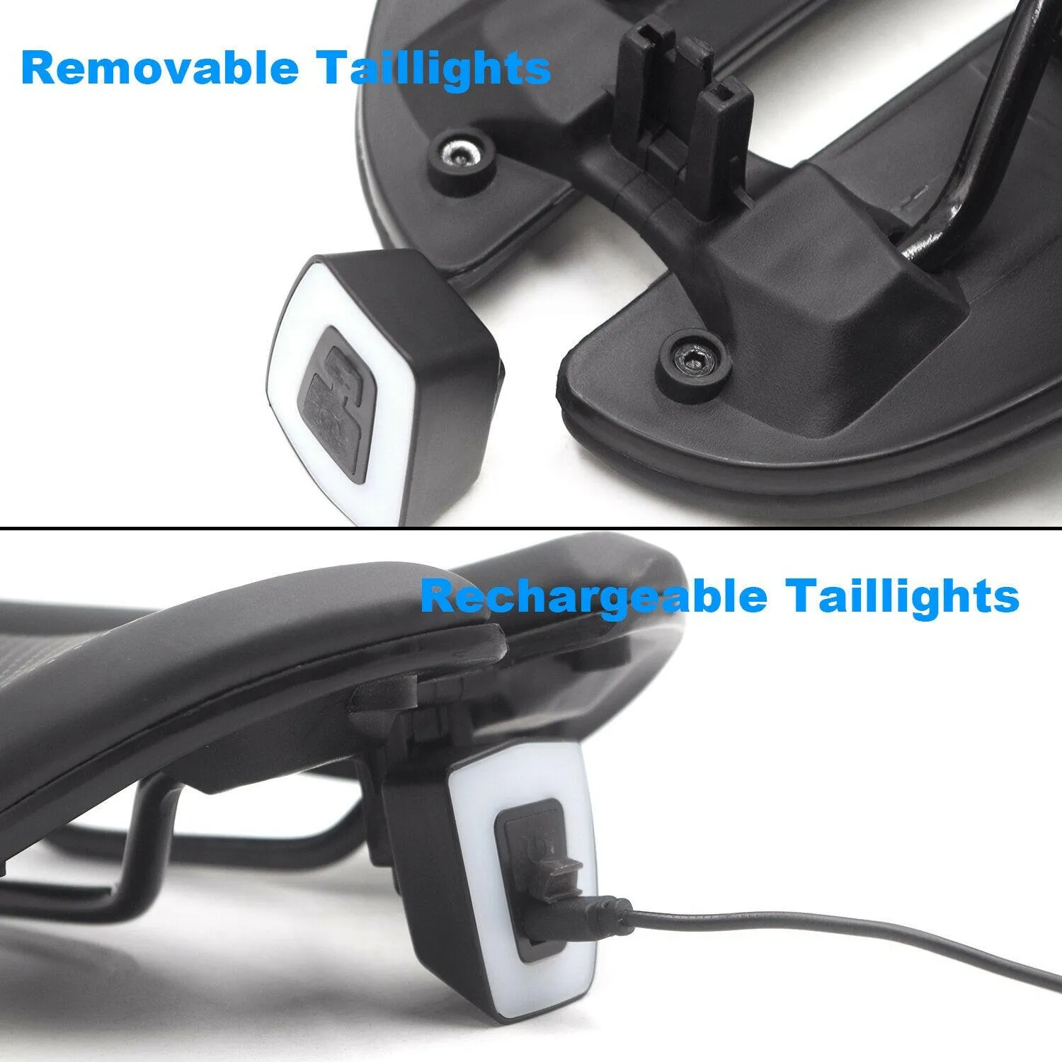 WALGUN Intelligent Tail Light Hollow Cushion Mountain Road Bicycle Saddle Men's And Women's Ultra Light Comfort Bike Seat Light