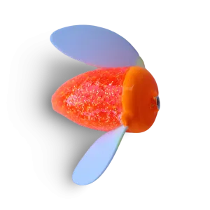 Yakima Bait Spin-N-Glo - Glitter Egg Flo & White Wing