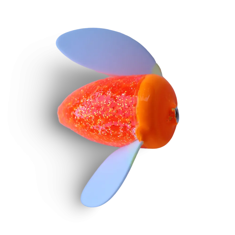 Yakima Bait Spin-N-Glo - Glitter Egg Flo & White Wing