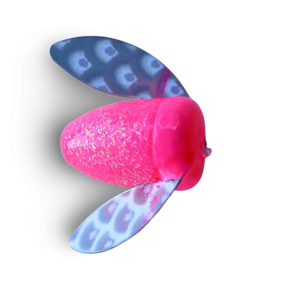Yakima Bait Spin-N-Glo - Glitter Pink & Mylar Wing
